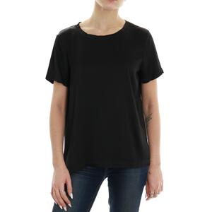 T-SHIRT VISCOSA NERO